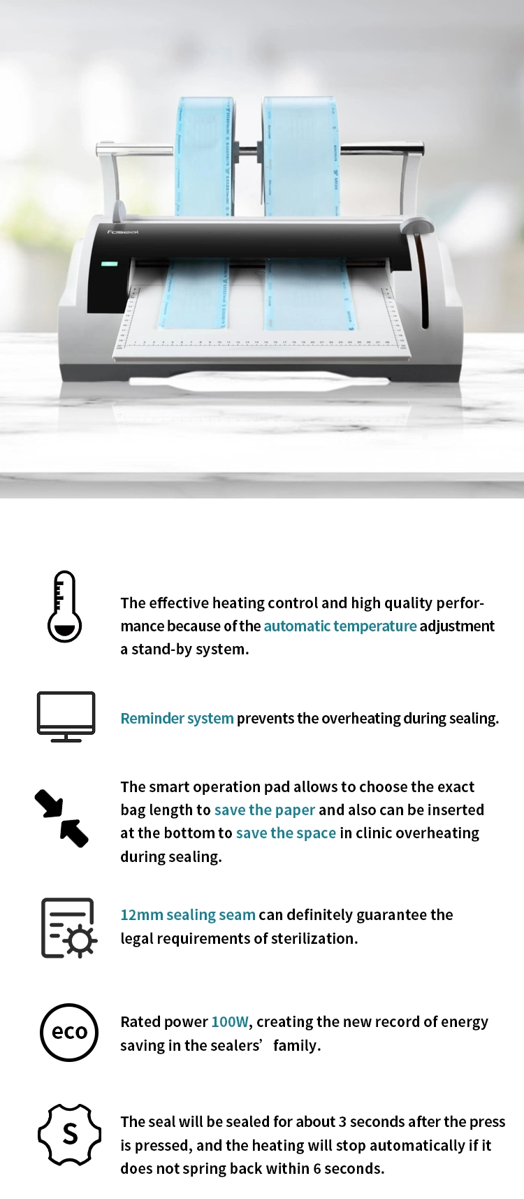 Medical Sterilization Package Heat Sealing Machine