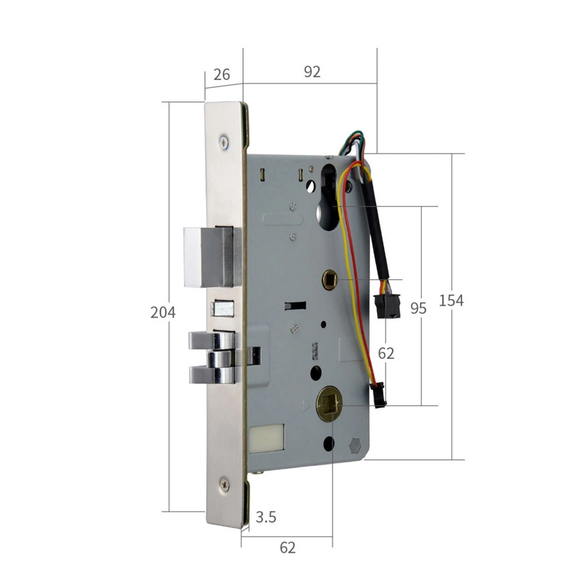 High Security Electronic RF Card Smart Hotel Door Lock System