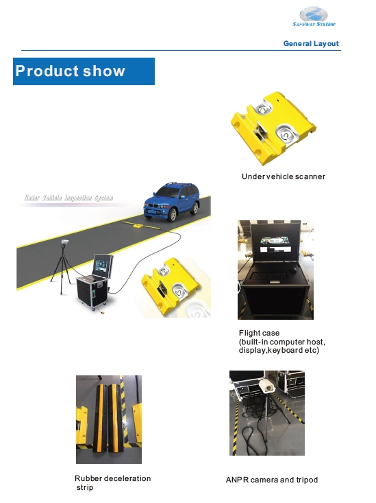 Security Products Mobile X-ray Machine Under Vehicle Inspection System